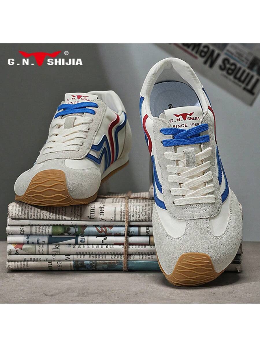 Men's G.N.SHIJIA 2025 Classic Bull Family Sneakers Low Top Athletic Board Shoes Casual Versatile Comfortable Fashion Sports Footwear