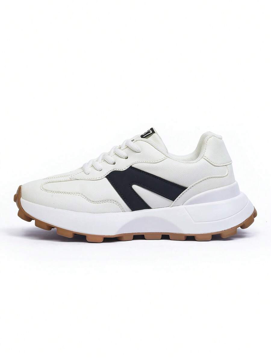 Men's Chunky Sneakers Versatile Outdoor Casual Athletic Shoes Non Slip Fashion Gym Sports Footwear Comfortable Street Style Sneakers