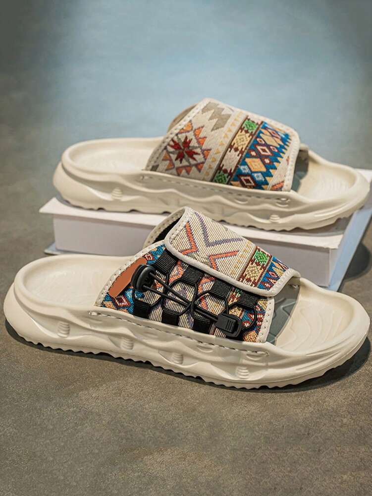 Men's Summer 2025 Casual Slippers Non Slip Soft Bottom Outdoor Sports Sandals Comfortable Plus Size Fashion Beach Slide Footwear