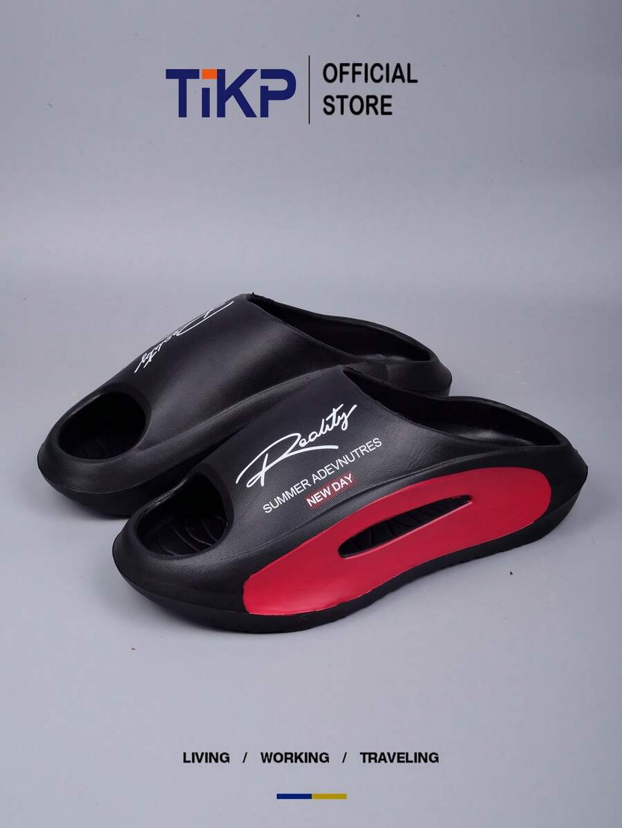 Men's EVA Thick Sole Slippers Non Slip Soft Open Toe Casual Flip Flops Comfortable Outdoor Fashion Beach Sandals For Men Summer