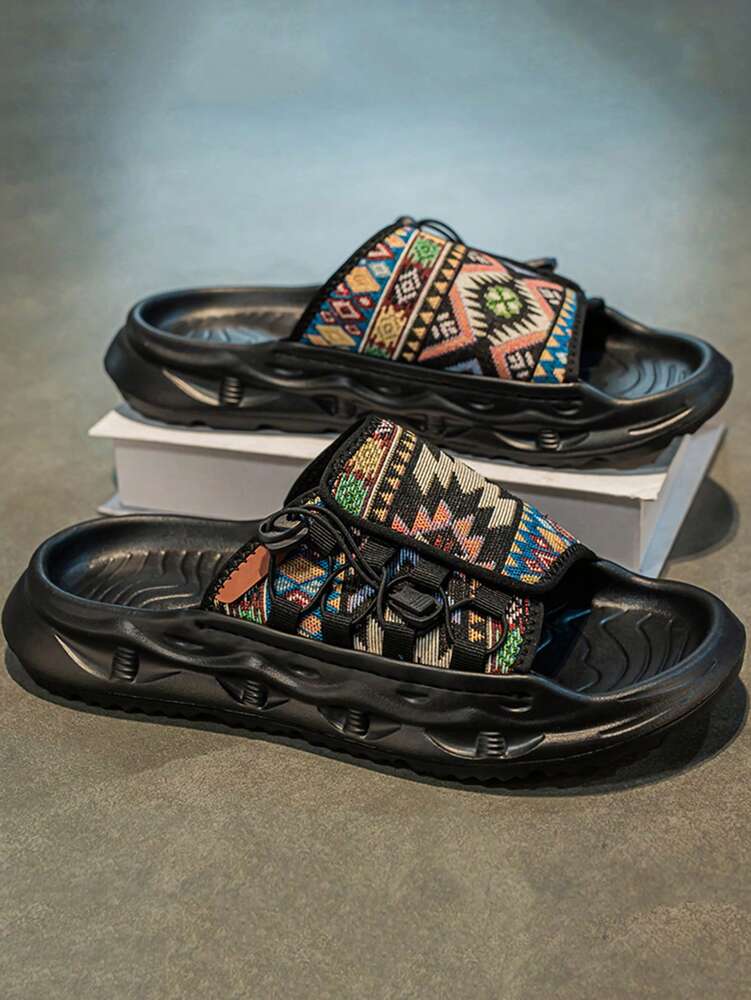 Men's Summer 2025 Casual Slippers Non Slip Soft Bottom Outdoor Sports Sandals Comfortable Plus Size Fashion Beach Slide Footwear