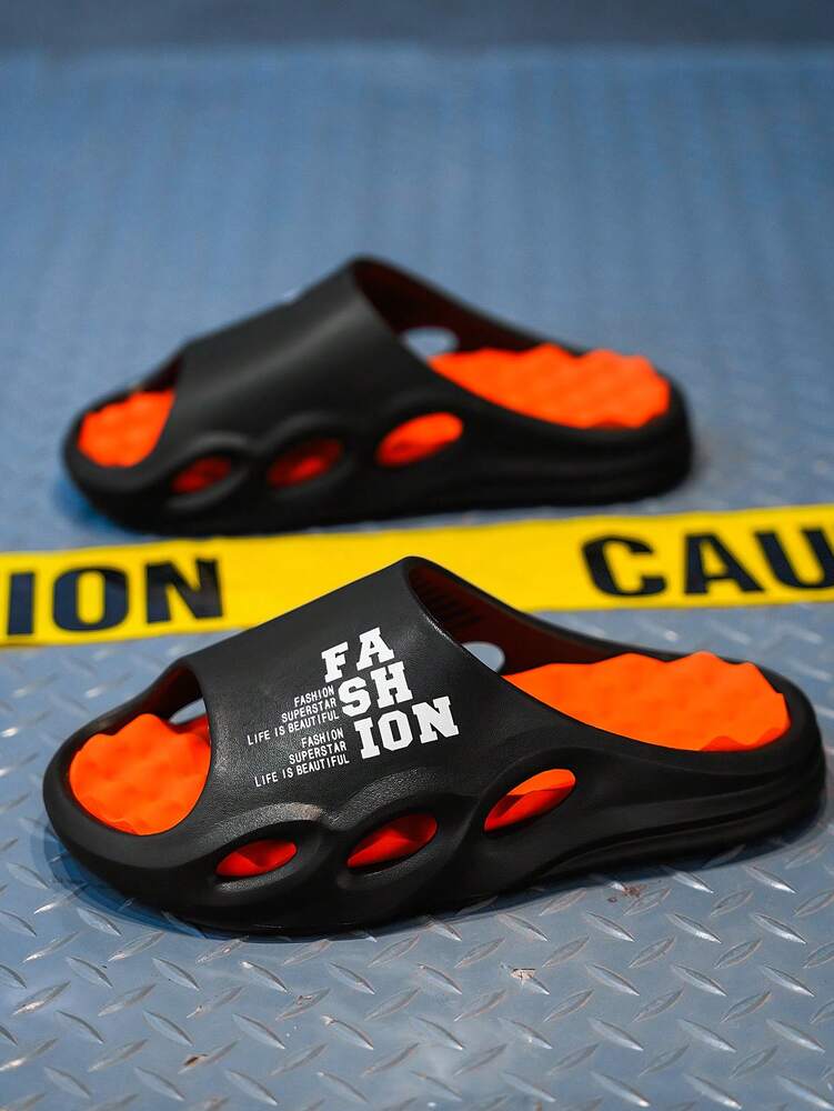 Men's Fashion Massage Slide Sandals Quick Dry Non Slip Open Toe Slippers Casual Indoor Outdoor Sports Shoes Teen Summer Vacation