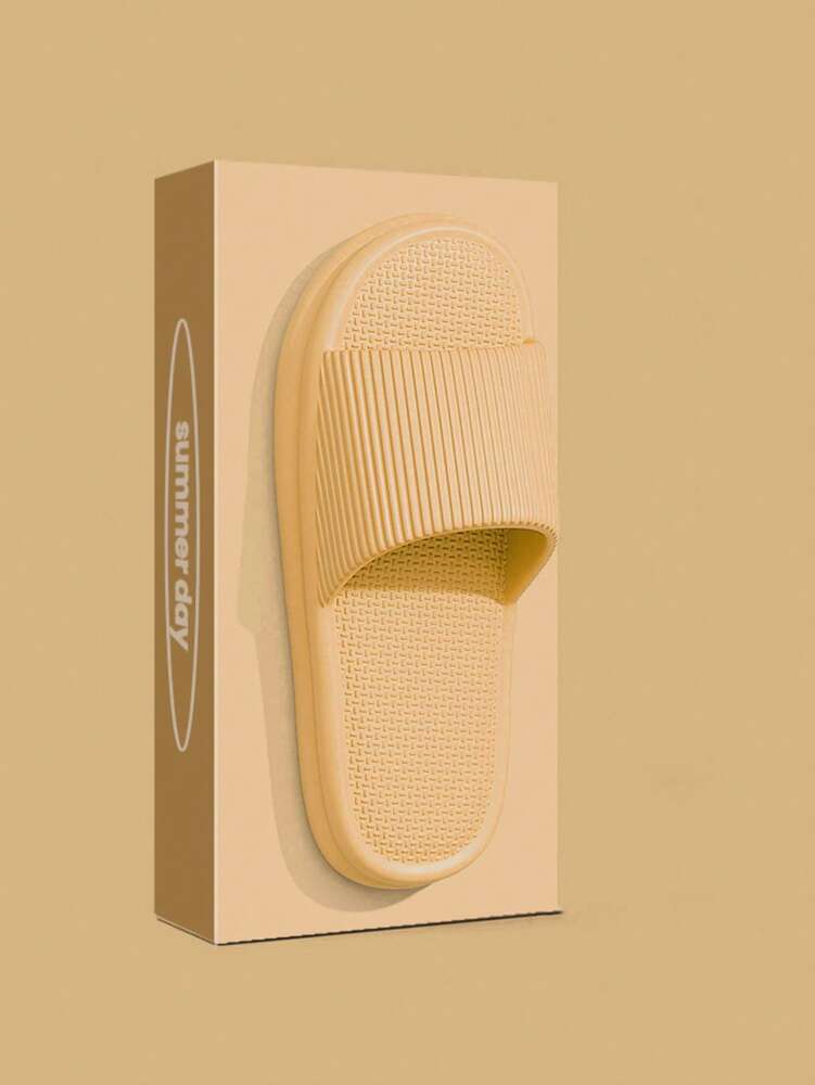 Men And Women Quiet EVA Slippers Non Slip Quick Dry Odor Proof Soft Sole Indoor Bathroom House Sandals Comfortable Summer Home Wear