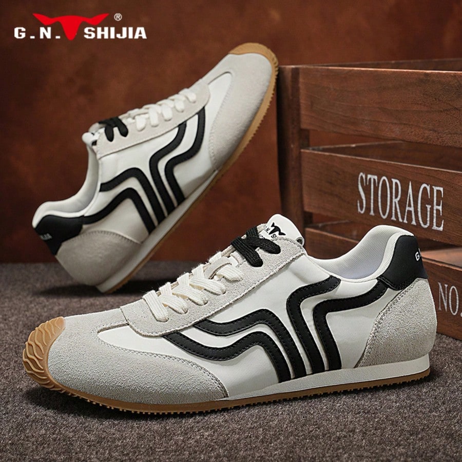Men's G.N.SHIJIA 2025 Classic Bull Family Sneakers Low Top Athletic Board Shoes Casual Versatile Comfortable Fashion Sports Footwear