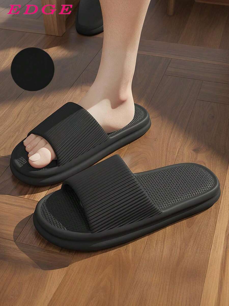 Men And Women Quiet EVA Slippers Non Slip Quick Dry Odor Proof Soft Sole Indoor Bathroom House Sandals Comfortable Summer Home Wear