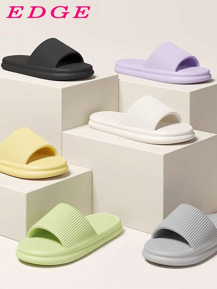 Men And Women Quiet EVA Slippers Non Slip Quick Dry Odor Proof Soft Sole Indoor Bathroom House Sandals Comfortable Summer Home Wear