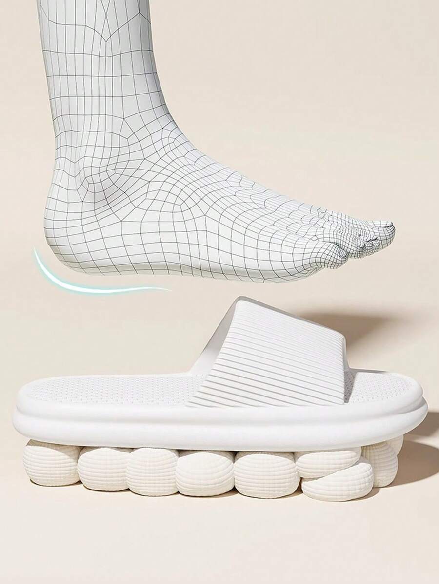 Men And Women Quiet EVA Slippers Non Slip Quick Dry Odor Proof Soft Sole Indoor Bathroom House Sandals Comfortable Summer Home Wear