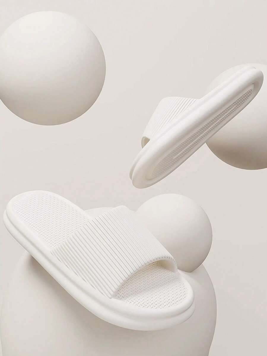 Men And Women Quiet EVA Slippers Non Slip Quick Dry Odor Proof Soft Sole Indoor Bathroom House Sandals Comfortable Summer Home Wear