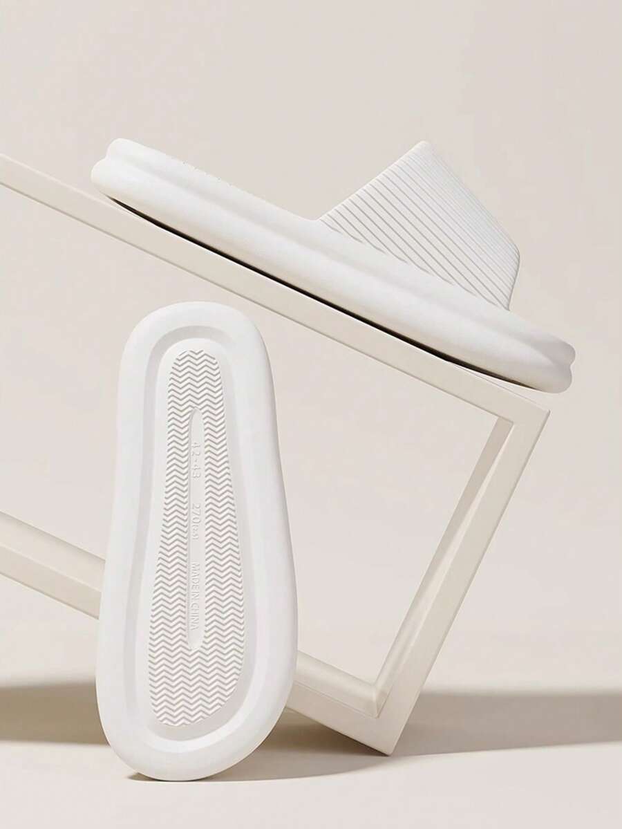 Men And Women Quiet EVA Slippers Non Slip Quick Dry Odor Proof Soft Sole Indoor Bathroom House Sandals Comfortable Summer Home Wear