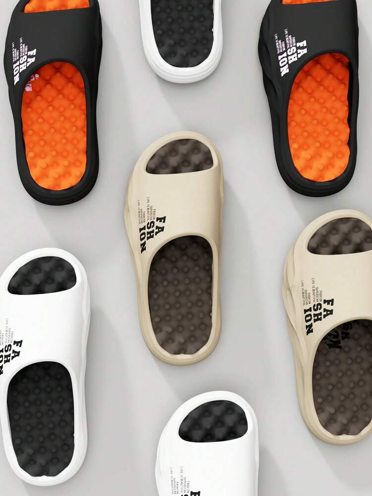 Men's Fashion Massage Slide Sandals Quick Dry Non Slip Open Toe Slippers Casual Indoor Outdoor Sports Shoes Teen Summer Vacation