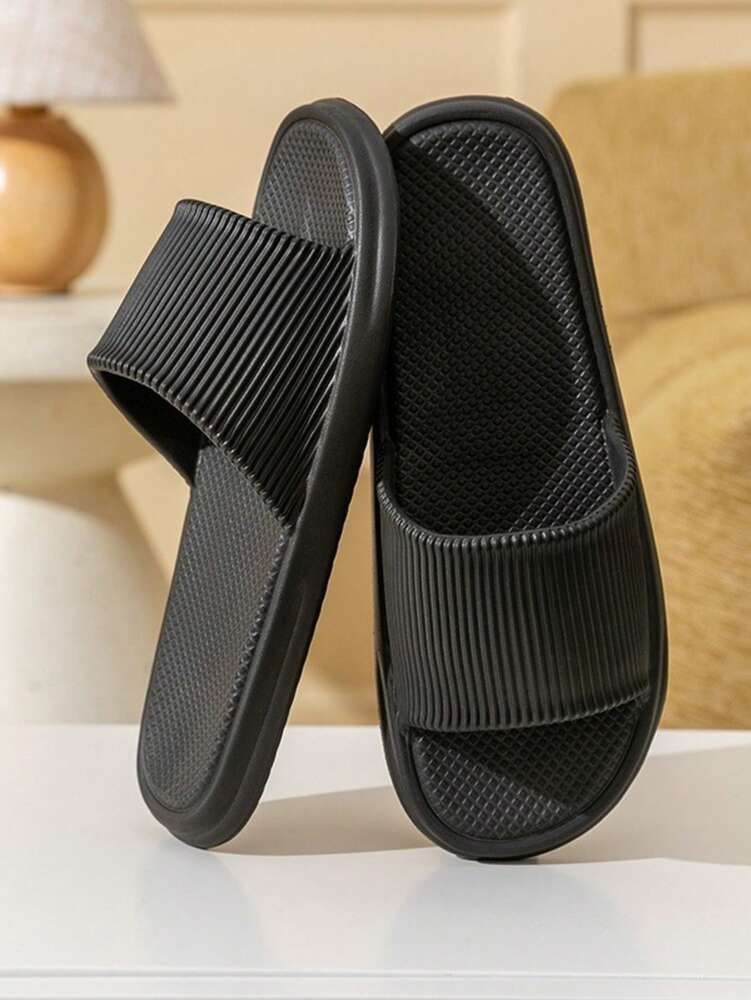 Men And Women Quiet EVA Slippers Non Slip Quick Dry Odor Proof Soft Sole Indoor Bathroom House Sandals Comfortable Summer Home Wear