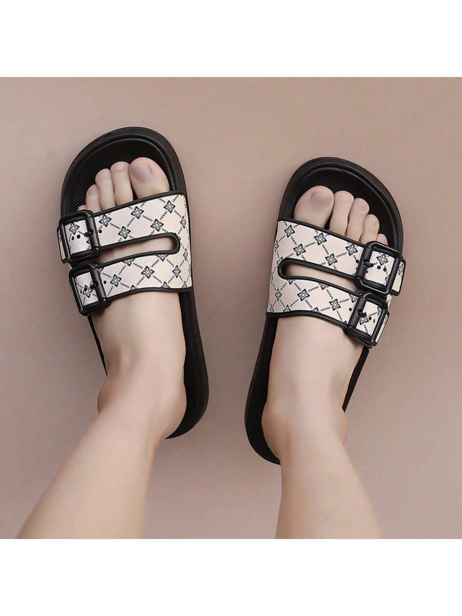 Men's Casual Slide Sandals Lightweight Comfortable Slippers Round Toe Fashion Outdoor Beach Flip Flops Non Slip Summer Footwear