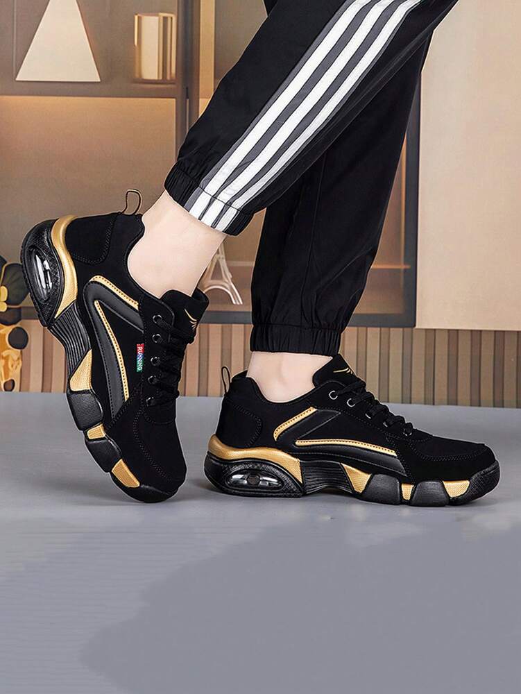Men's Lightweight Sneakers Breathable Lace Up Athletic Shoes Outdoor Training Casual Cushioned Comfortable Running Shoes For Men