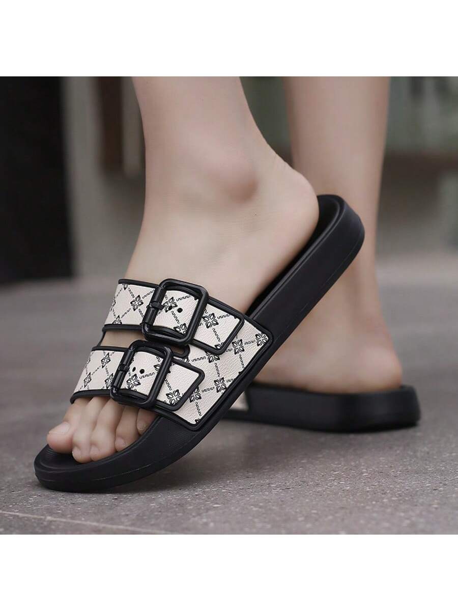Men's Casual Slide Sandals Lightweight Comfortable Slippers Round Toe Fashion Outdoor Beach Flip Flops Non Slip Summer Footwear