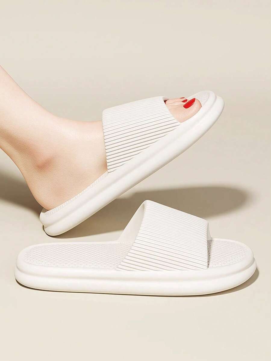 Men And Women Quiet EVA Slippers Non Slip Quick Dry Odor Proof Soft Sole Indoor Bathroom House Sandals Comfortable Summer Home Wear