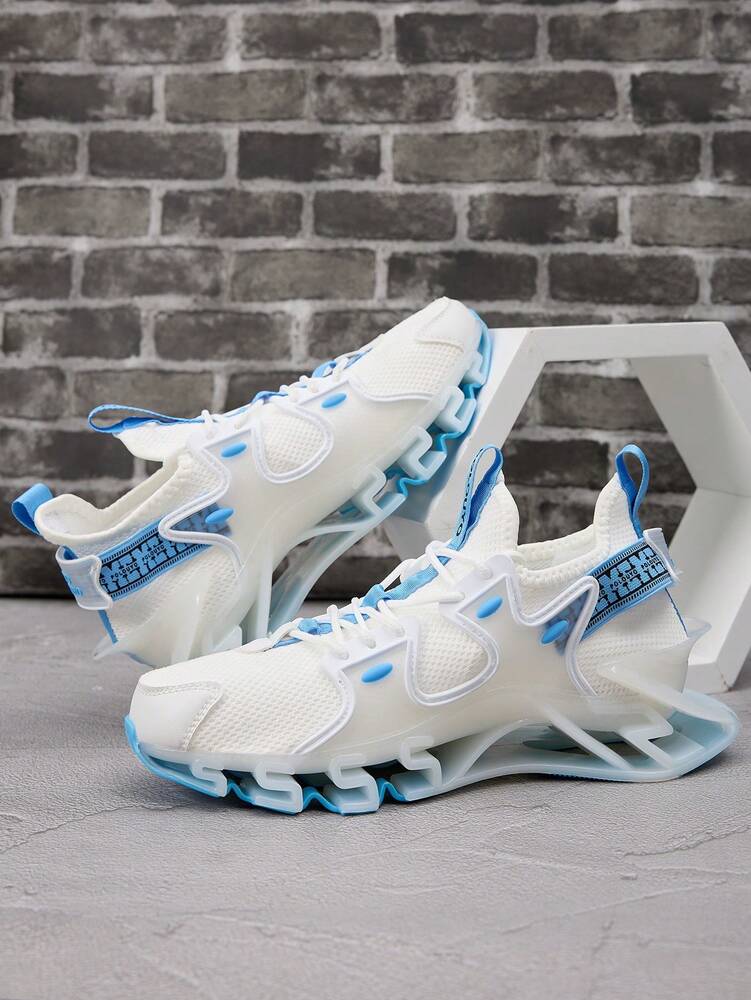 Men's Knitted Hollow Out Running Shoes Breathable Casual Sports Sneakers All Season Lightweight Fashion Outdoor Comfortable Trainers