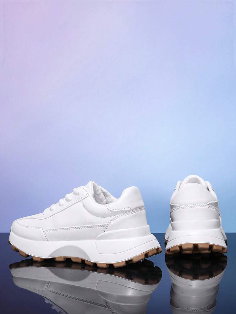 Men's Chunky Sneakers Versatile Outdoor Casual Athletic Shoes Non Slip Fashion Gym Sports Footwear Comfortable Street Style Sneakers