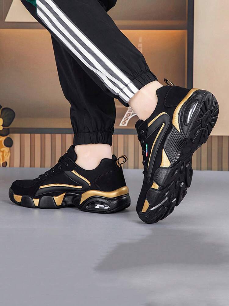 Men's Lightweight Sneakers Breathable Lace Up Athletic Shoes Outdoor Training Casual Cushioned Comfortable Running Shoes For Men