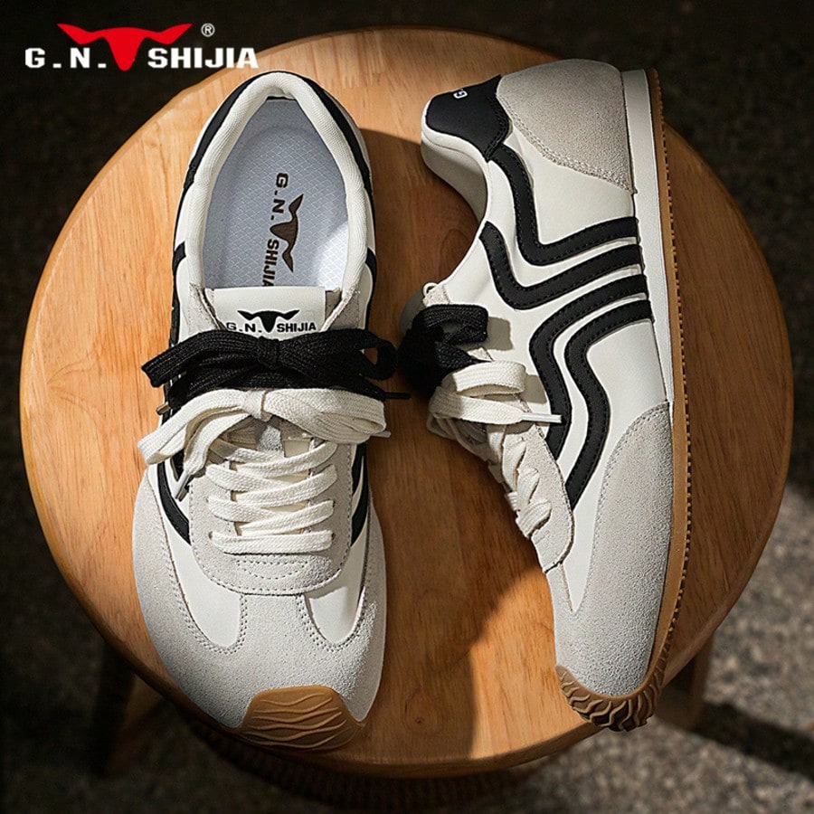 Men's G.N.SHIJIA 2025 Classic Bull Family Sneakers Low Top Athletic Board Shoes Casual Versatile Comfortable Fashion Sports Footwear