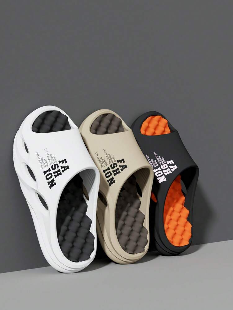 Men's Fashion Massage Slide Sandals Quick Dry Non Slip Open Toe Slippers Casual Indoor Outdoor Sports Shoes Teen Summer Vacation