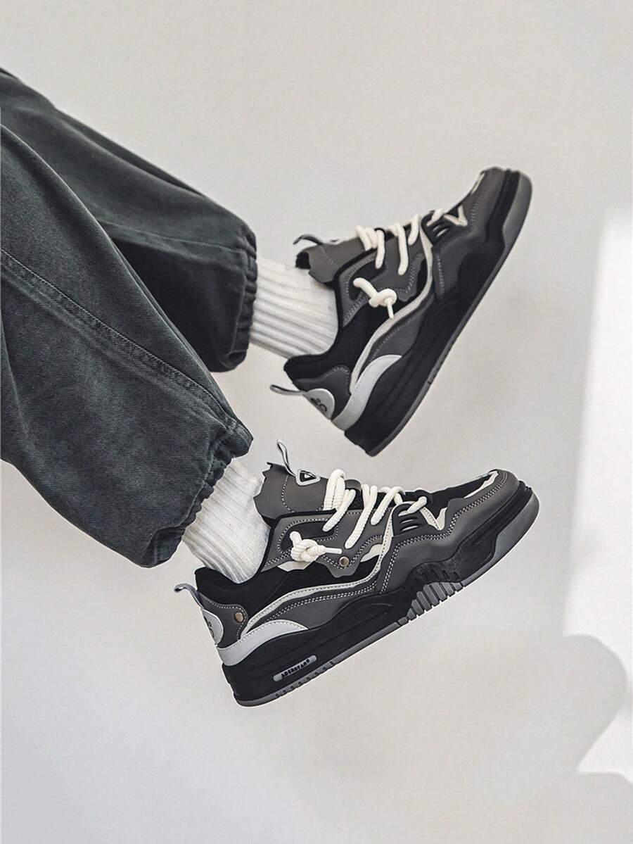 Men's Summer Sports Sneakers Non Slip Lightweight Breathable Leather Running Shoes Large Size 46 Gym Outdoor Lifestyle Casual Shoes