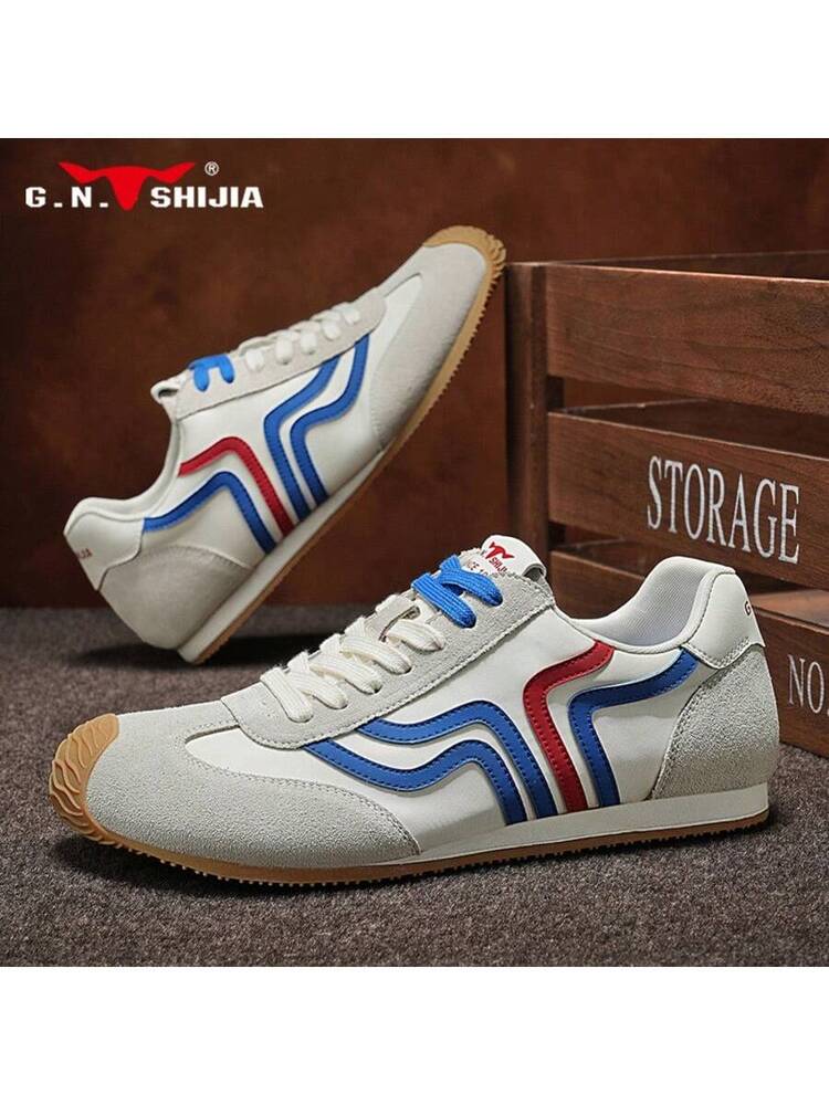 Men's G.N.SHIJIA 2025 Classic Bull Family Sneakers Low Top Athletic Board Shoes Casual Versatile Comfortable Fashion Sports Footwear