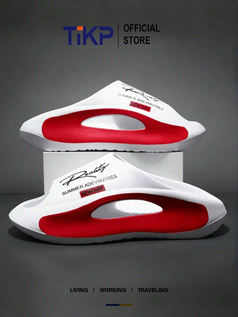 Men's EVA Thick Sole Slippers Non Slip Soft Open Toe Casual Flip Flops Comfortable Outdoor Fashion Beach Sandals For Men Summer