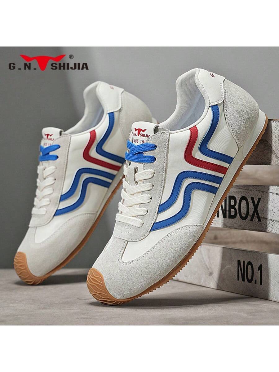 Men's G.N.SHIJIA 2025 Classic Bull Family Sneakers Low Top Athletic Board Shoes Casual Versatile Comfortable Fashion Sports Footwear