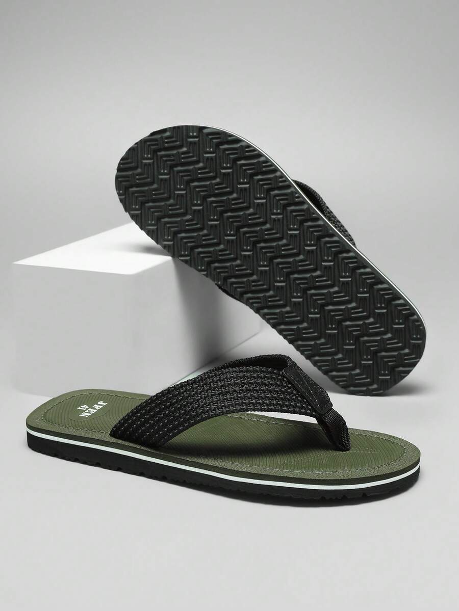 Men's Outdoor Flat Flip Flops New Style Summer Open Toe Slippers Casual Breathable Comfortable Beach Sandals Daily Fashion Wear