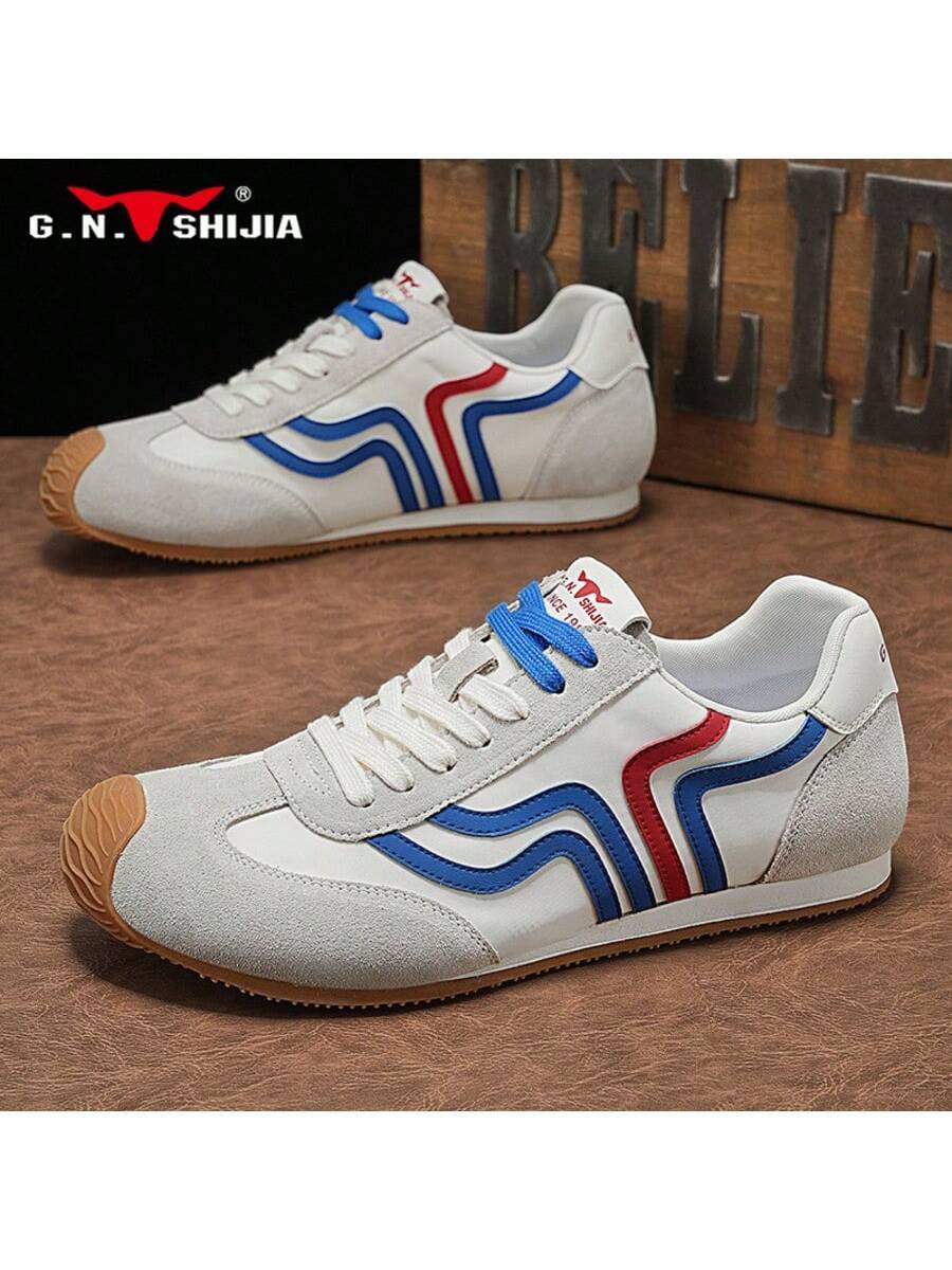 Men's G.N.SHIJIA 2025 Classic Bull Family Sneakers Low Top Athletic Board Shoes Casual Versatile Comfortable Fashion Sports Footwear